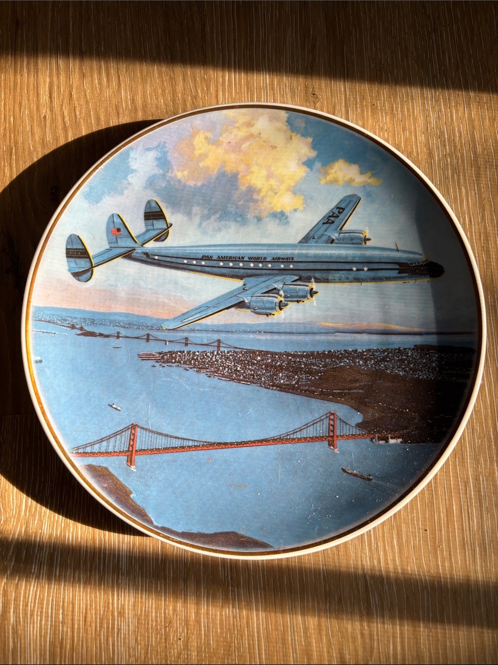 Vintage Pan Am’s Clipper America Decorative Plate